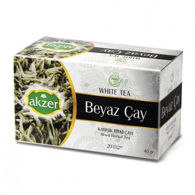Akzer Beyaz Çay (20 Süzen Poşet)